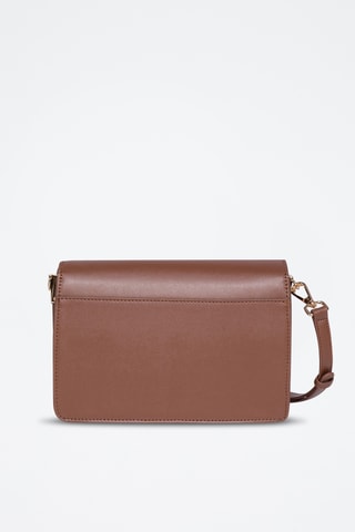 Bandolera de piel de serraje Mandy - Camel