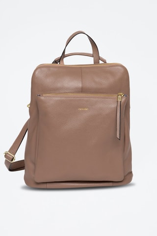 Mochila de piel Lilymac - Topo