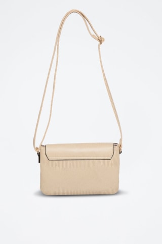Bandolera Sarah - Beige y dorado