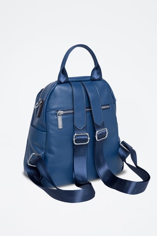 Mochila de piel Vitaly - Azul