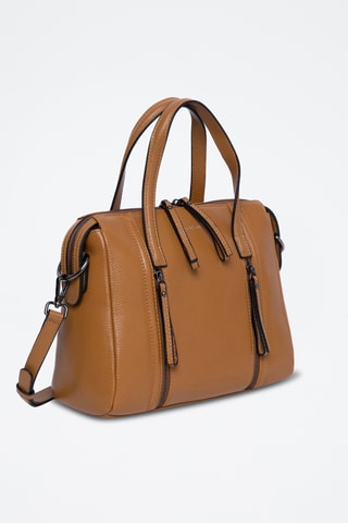 Bolso de piel de serraje Sybille - Camel