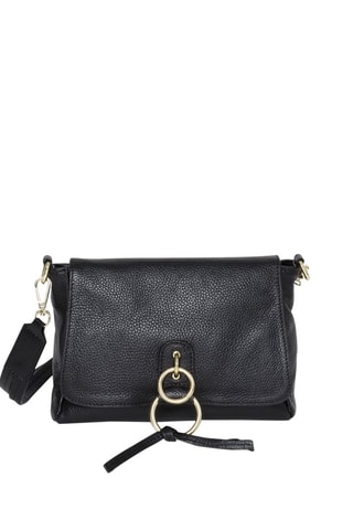 Bandolera de piel Sophia - Negro