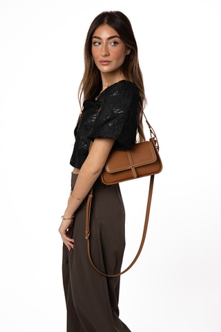 Bolso de piel Agora - Marrón