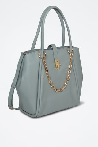 Bolso de piel Livna - Azul claro