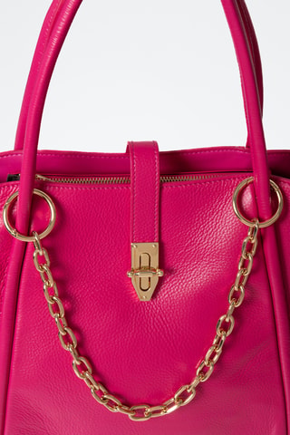 Bolso de piel Livna - Rosa