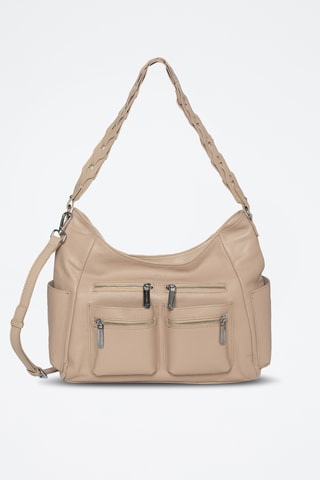 Bolso de piel Ablan - Beige