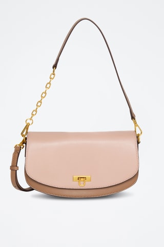 Bolso de piel de serraje Clorys - Beige