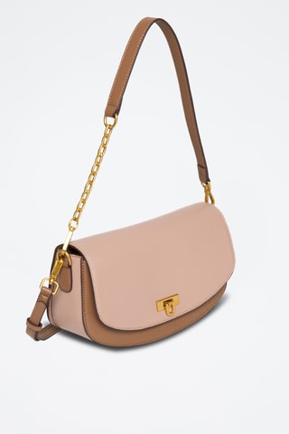 Bolso de piel de serraje Clorys - Beige