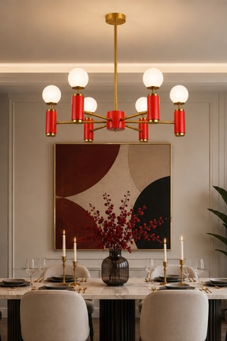 Suspension - Rouge - 6 x 40 W