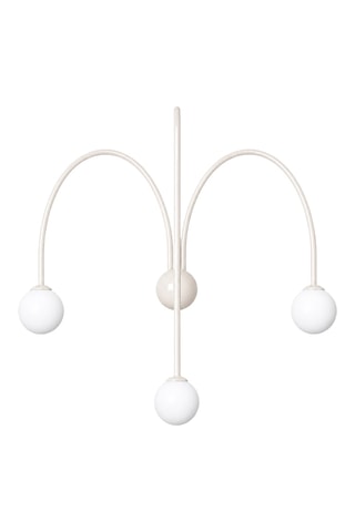 Aplique de parede - Bege - 3 x 10 W