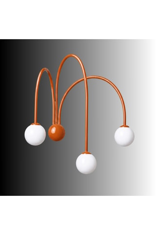 Aplique de parede - Laranja - 3 x 10 W