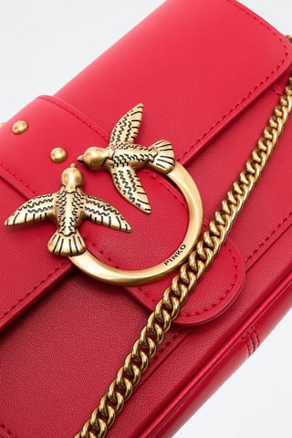 Sac bandoulière en cuir - Rouge