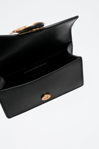 Sac bandoulière en cuir - Noir