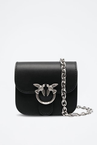 Sac bandoulière en cuir - Noir