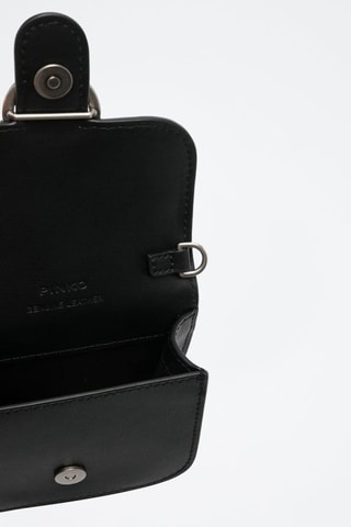 Sac bandoulière en cuir - Noir