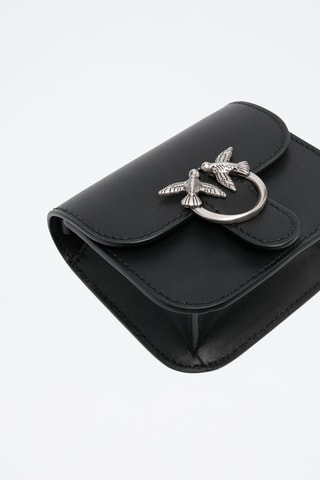 Sac bandoulière en cuir - Noir