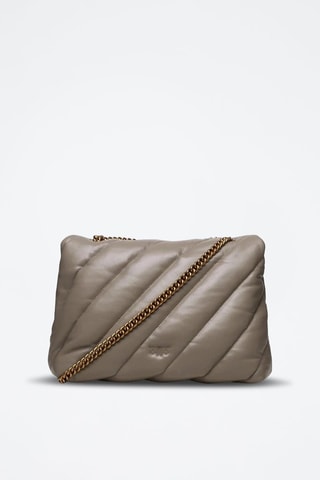 Sac bandoulière en cuir - Taupe