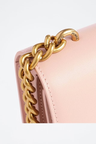 Sac bandoulière en cuir - Rose