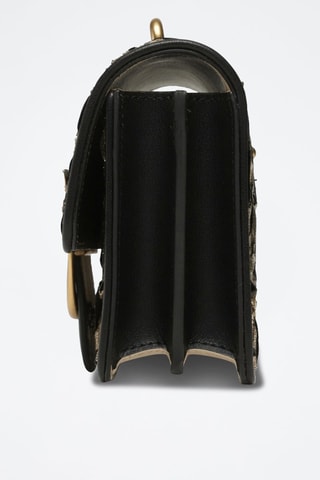 Sac bandoulière en cuir - Noir