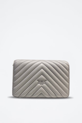 Sac bandoulière en cuir - Gris