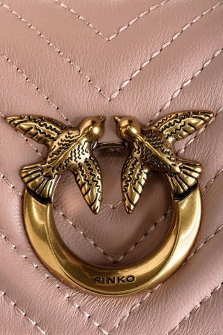 Sac bandoulière en cuir - Rose