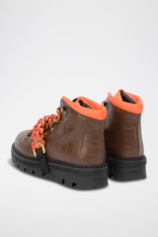 Bottines en cuir - Marron