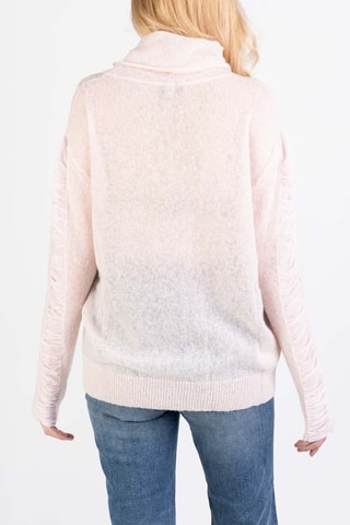 Pull en laine et alpaga - Rose