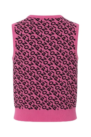 Pull en laine sans manches - Rose