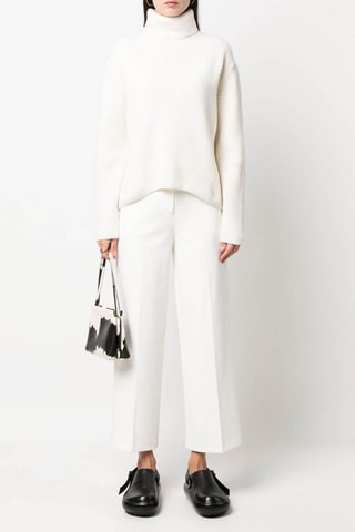 Pull en laine et cachemire - Blanc