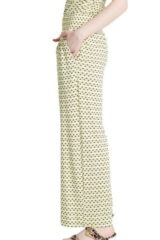 Calças de cintura subida - Amarelo - Pinko