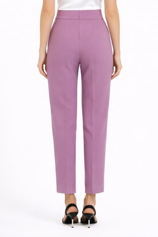Pantalon taille haute - Violet