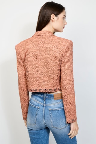 Veste en dentelle - Rose