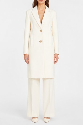 Trench en laine - Blanc cassé