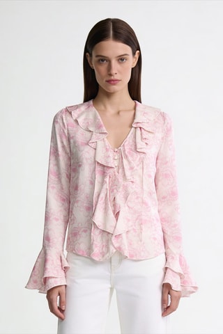 Blouse en soie - Rose