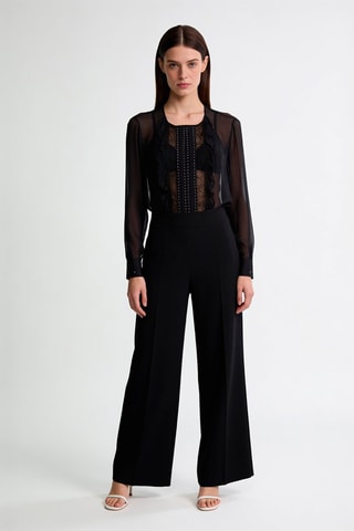 Blouse en soie - Noir