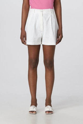 Short en lin - Blanc