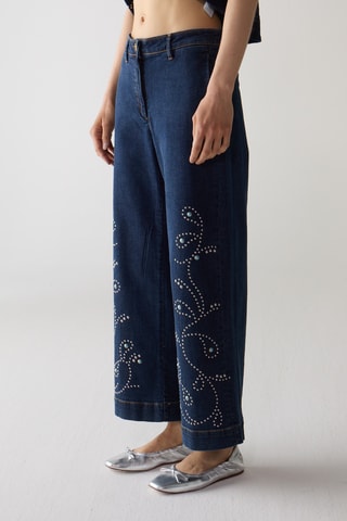 Jean wide legs - Bleu