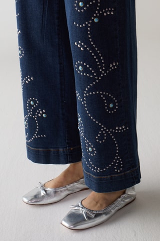 Jean wide legs - Bleu