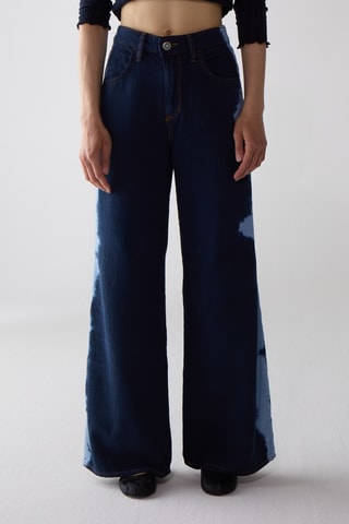 Jean wide legs - Bleu