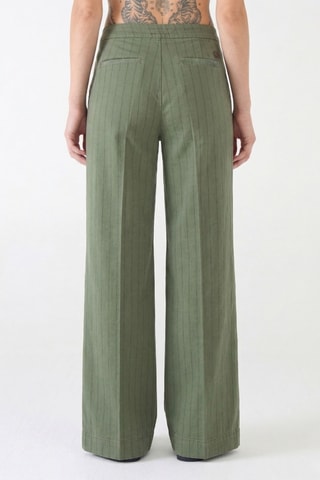 Pantalon flare - Vert clair