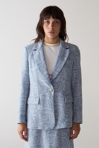 Blazer - Bleu et blanc