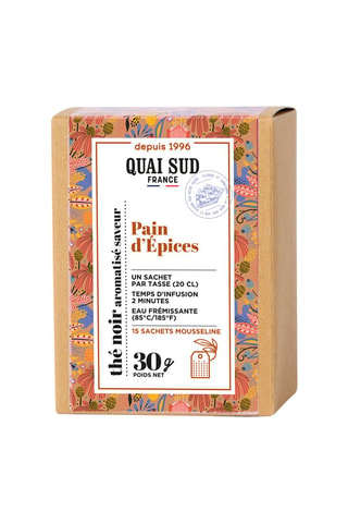 Thé noir aromatisé saveur pain d'épices - 15 sachets
