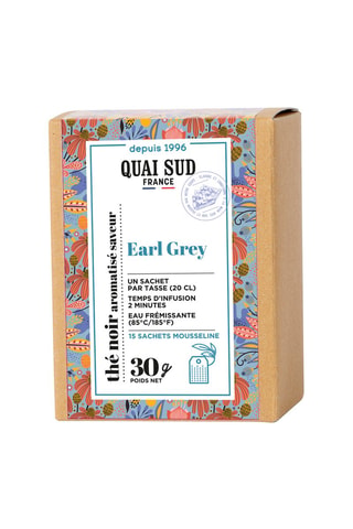 Thé noir earl grey aromatisé bergamote calendula - 15 sachets