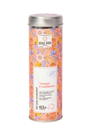 Thé noir nougat et framboise - 75 g