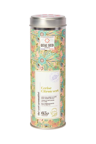 Thé vert aromatisé cerise et citron vert - 65 g