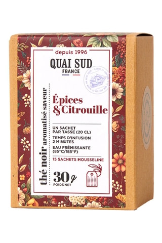 Thé Noir aromatisé Epices-Citrouille - 15 sachets