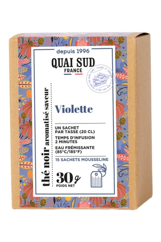 Thé Noir aromatisé saveur Violette - 15 sachets