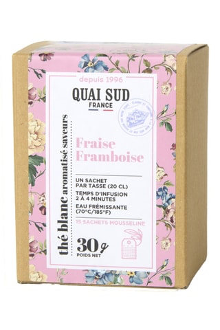 Thé blanc aromatisé fraise et framboise - 15 sachets