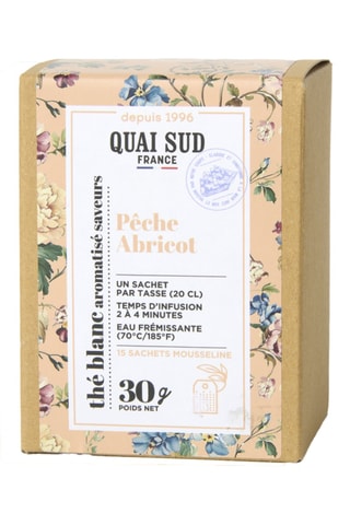 Thé blanc aromatisé pêche abricot - 15 sachets