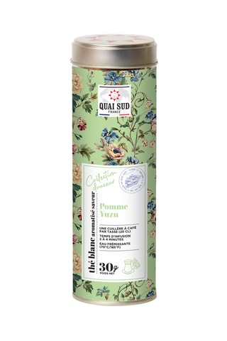 Thé blanc aromatisé pomme saveur yuzu - 30 g
